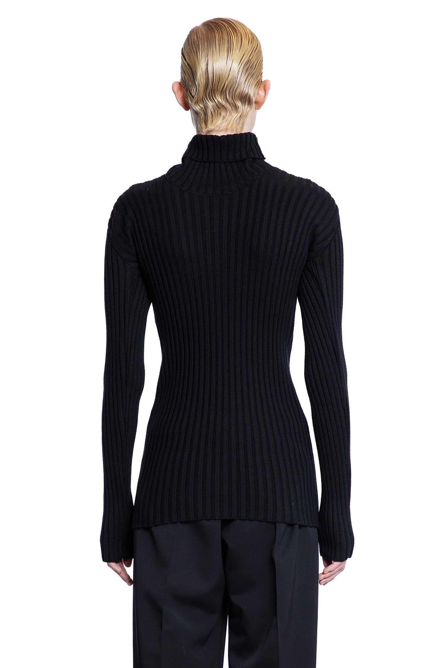 ALAINPAUL WOMAN BLACK KNITWEAR