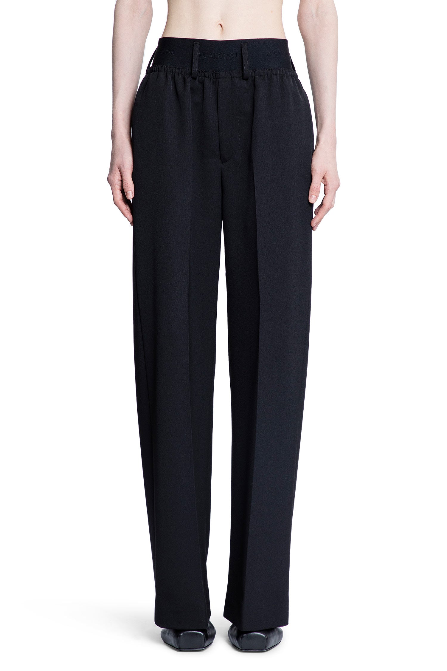 ALAINPAUL WOMAN BLACK TROUSERS