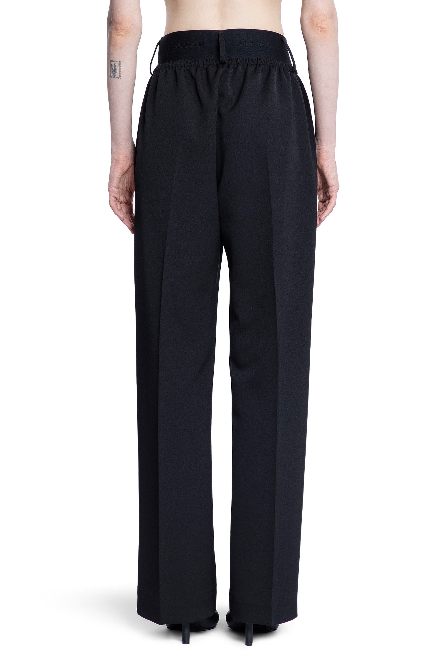 ALAINPAUL WOMAN BLACK TROUSERS