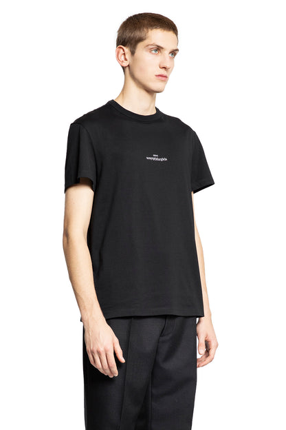 MAISON MARGIELA MAN BLACK T-SHIRTS & TANK TOPS