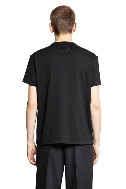 MAISON MARGIELA MAN BLACK T-SHIRTS & TANK TOPS