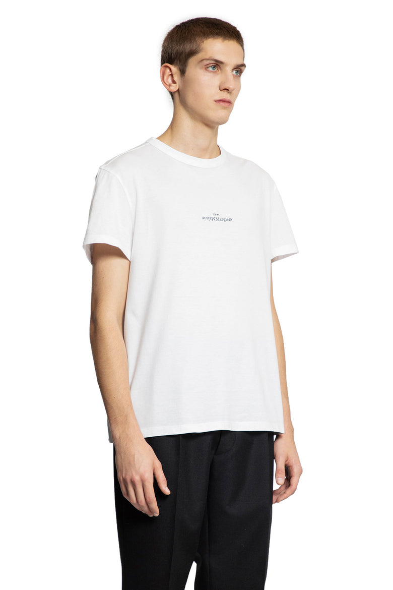 MAISON MARGIELA MAN WHITE T-SHIRTS & TANK TOPS