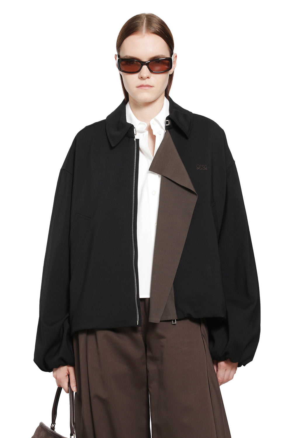 LOEWE Viscose Wool Harrington Jacket woman