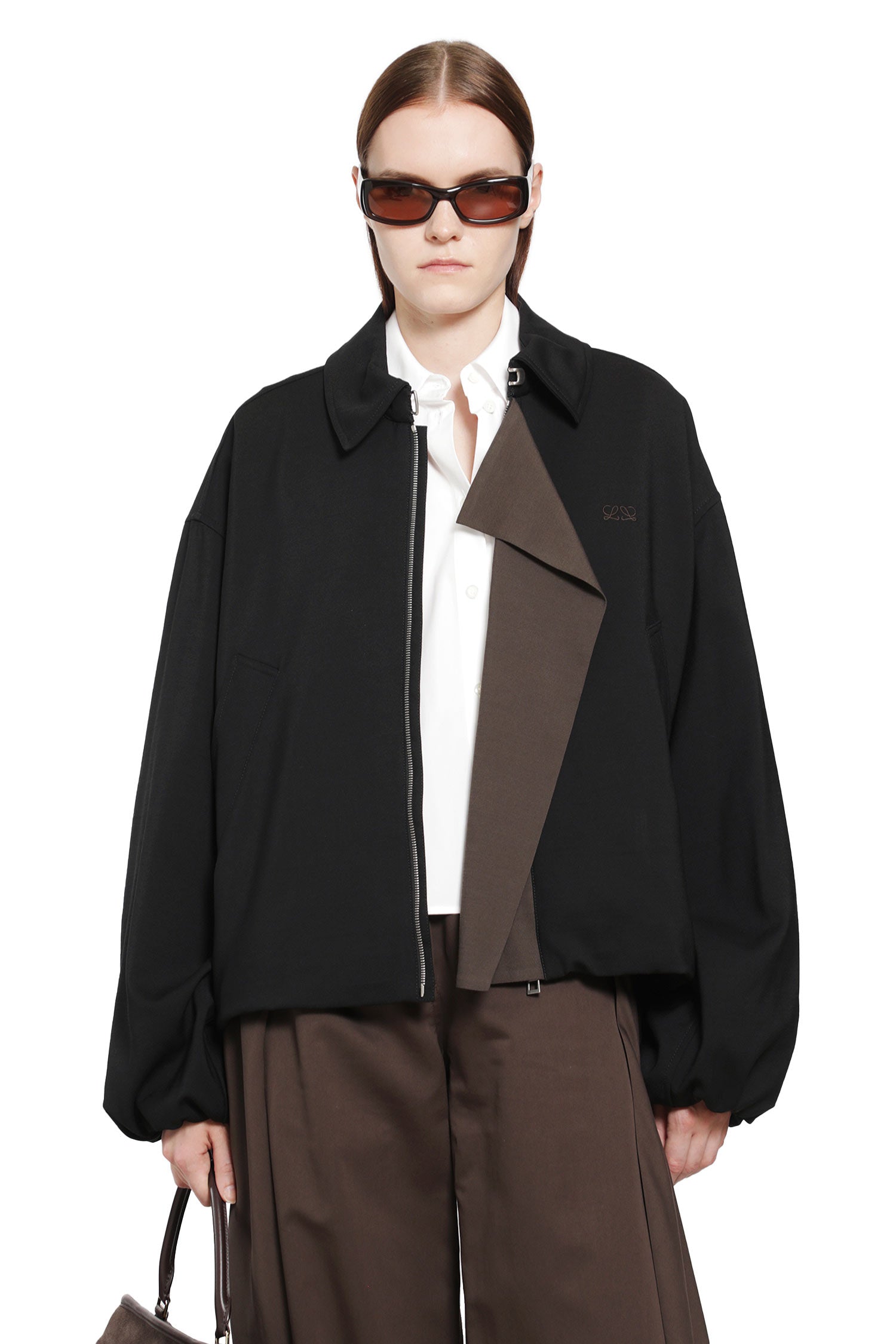 Viscose Wool Harrington Jacket