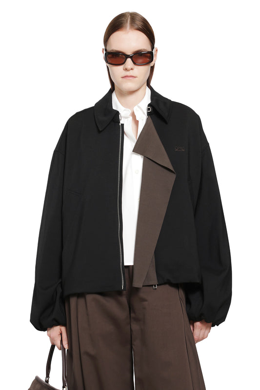Viscose Wool Harrington Jacket