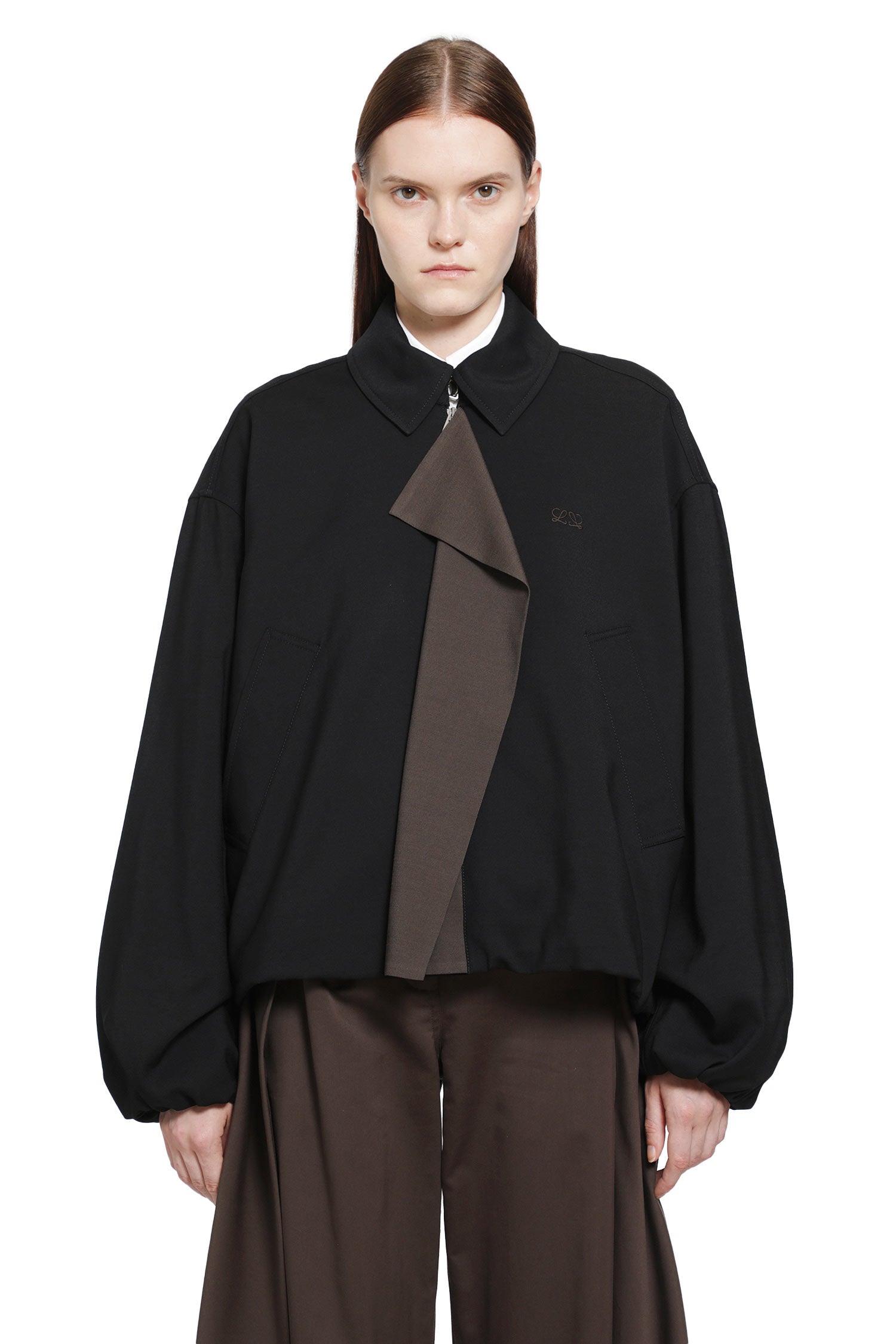LOEWE Viscose Wool Harrington Jacket woman