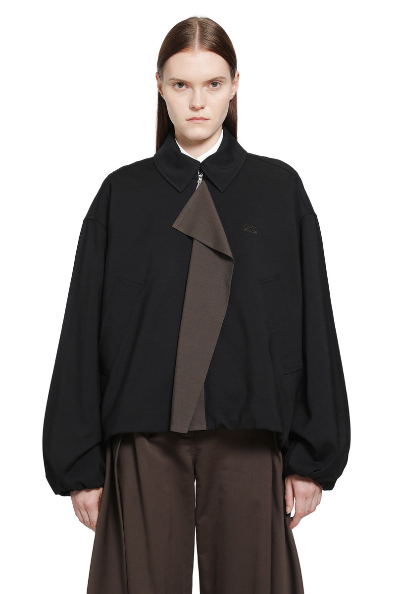 LOEWE Viscose Wool Harrington Jacket woman