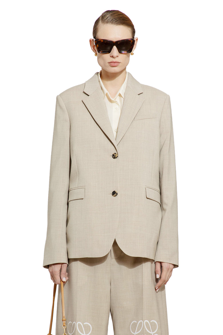 LOEWE WOMAN BEIGE BLAZERS