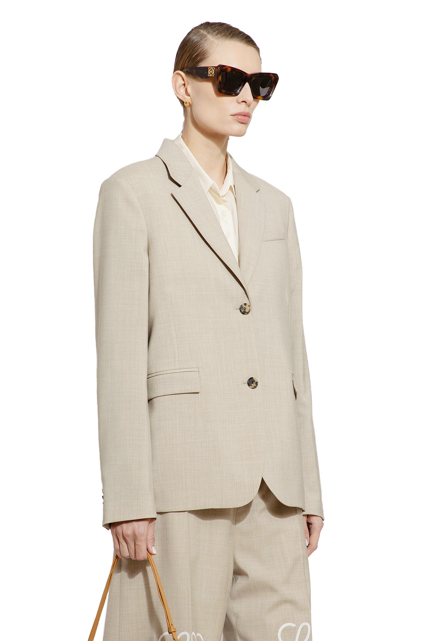 LOEWE WOMAN BEIGE BLAZERS