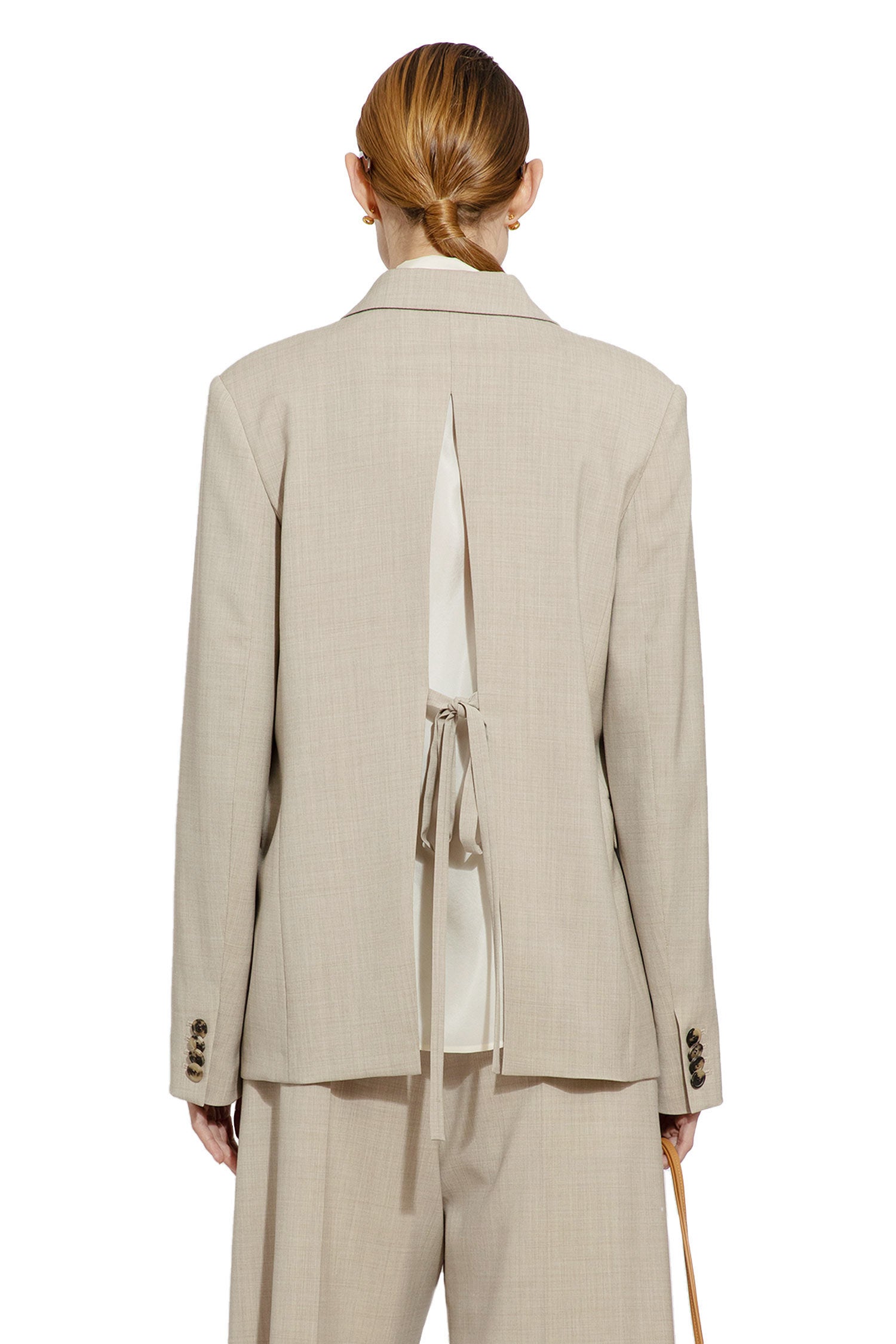 LOEWE WOMAN BEIGE BLAZERS