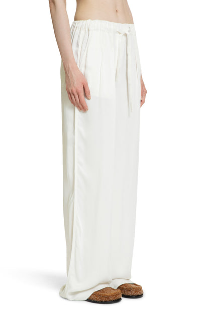 LOEWE WOMAN WHITE TROUSERS