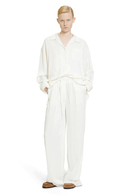 LOEWE WOMAN WHITE TROUSERS