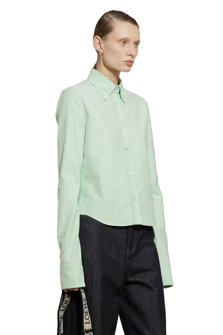 LOEWE WOMAN GREEN SHIRTS