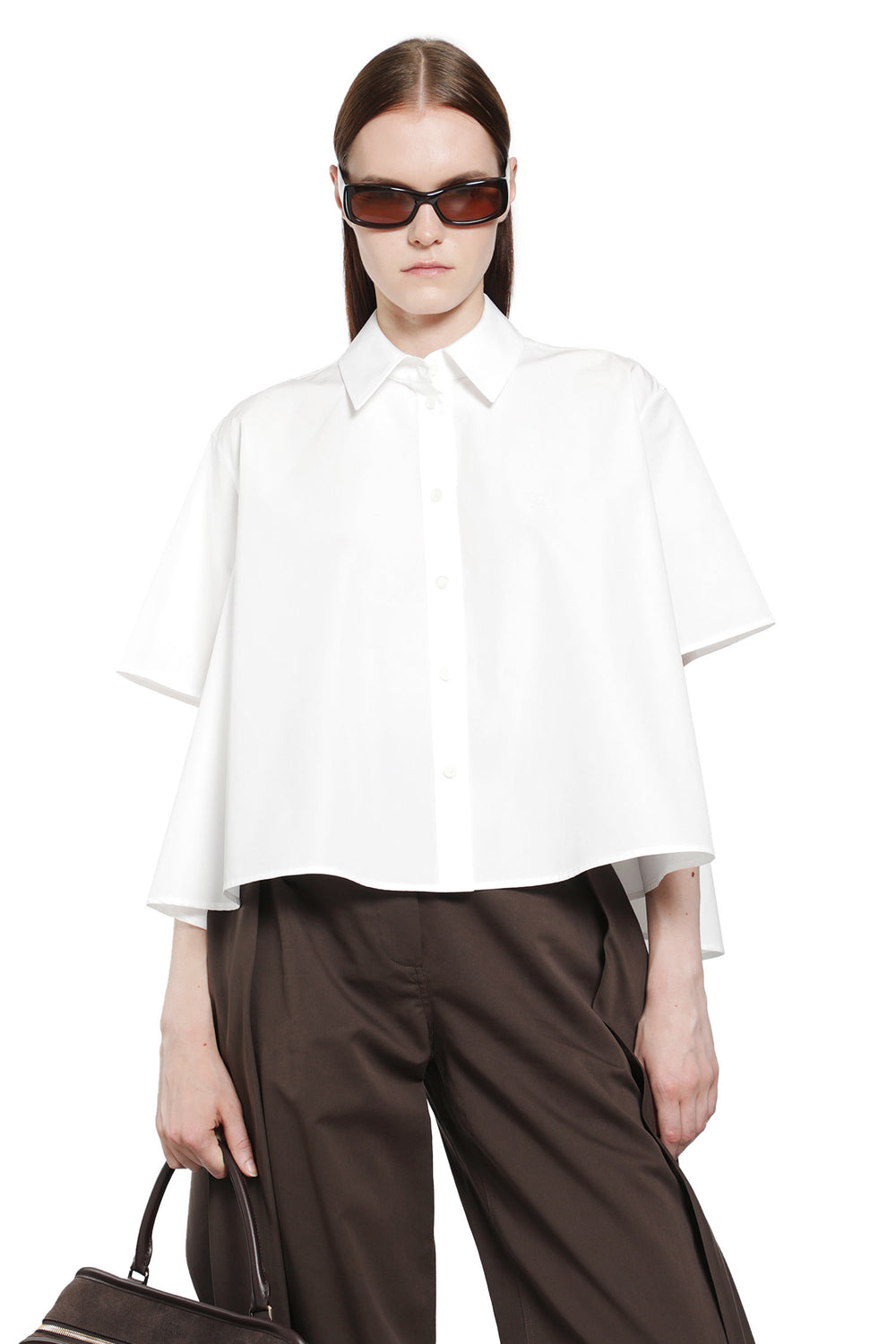 LOEWE Short Sleeve Trapeze Shirt in Cotton woman