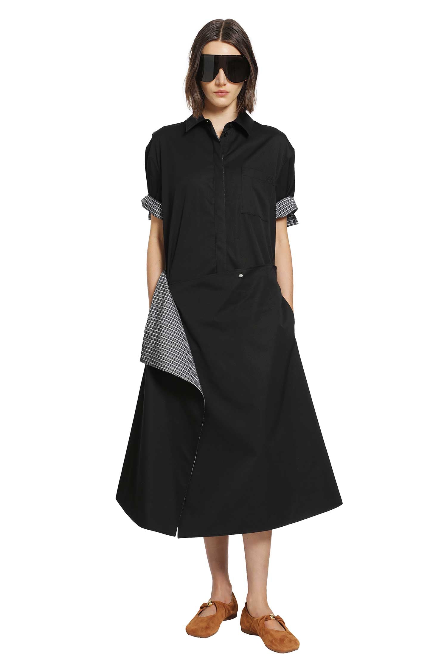 LOEWE Shirt Dress in Cotton and Silk woman