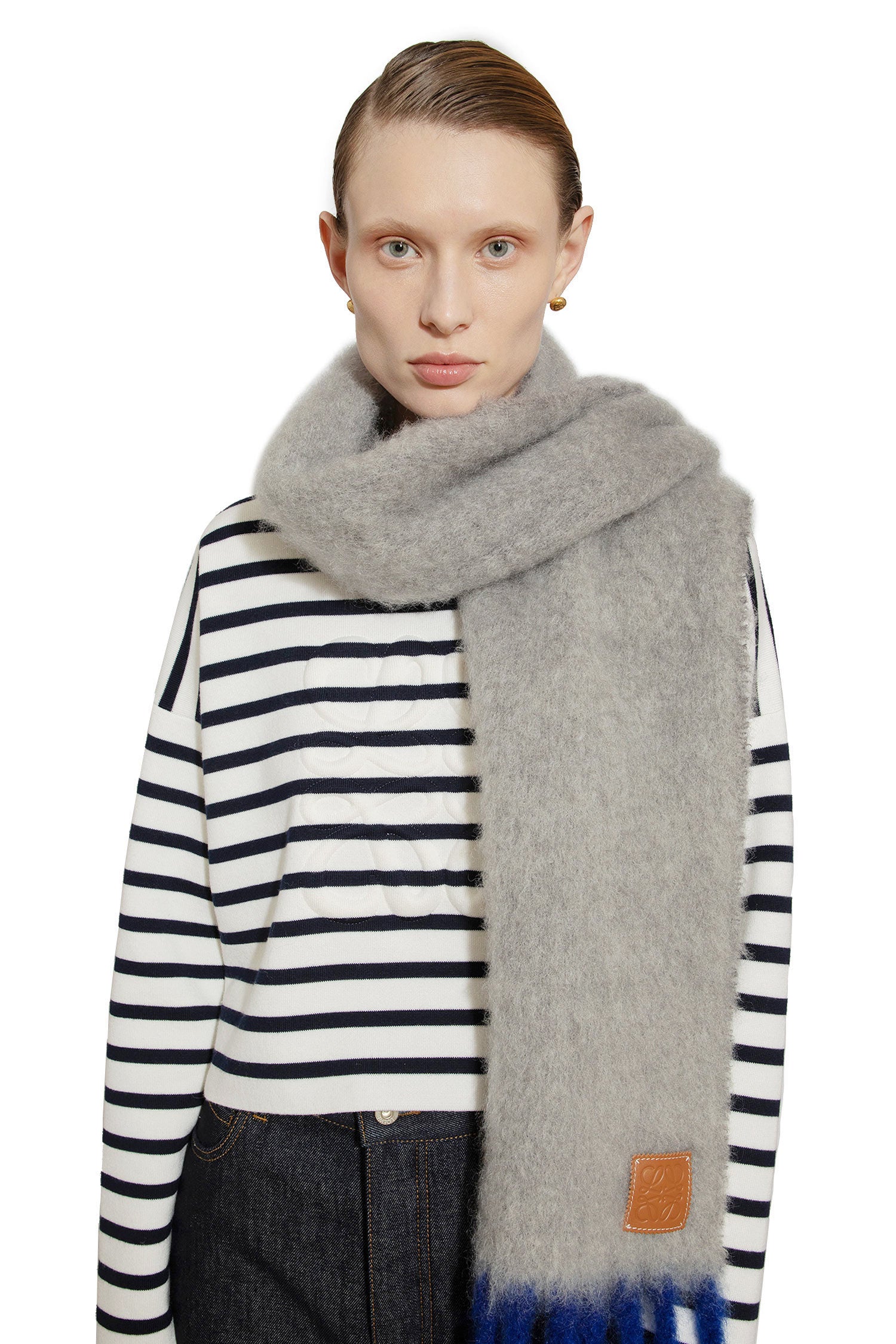 LOEWE WOMAN BLACK&WHITE KNITWEAR