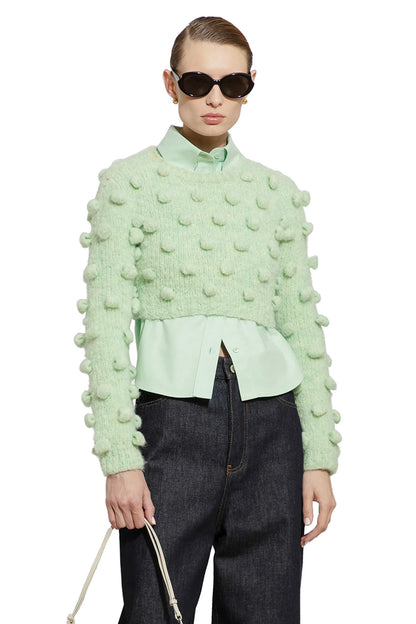 LOEWE WOMAN GREEN KNITWEAR