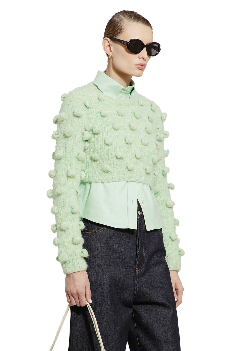 LOEWE WOMAN GREEN KNITWEAR