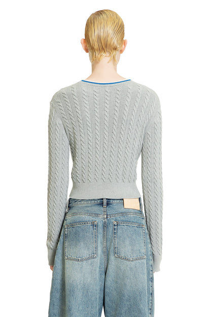 LOEWE WOMAN GREY KNITWEAR