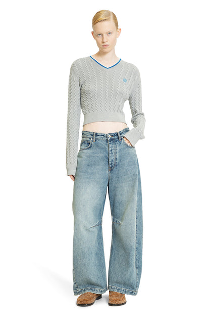 LOEWE WOMAN GREY KNITWEAR