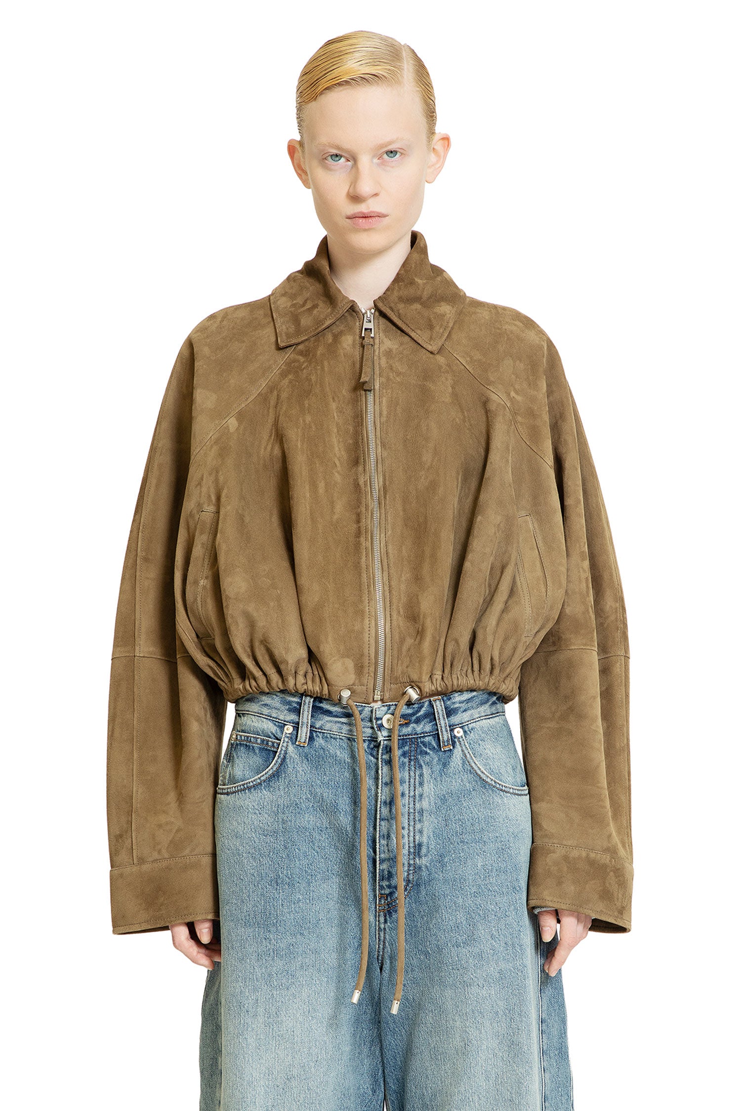 LOEWE WOMAN GREEN JACKETS