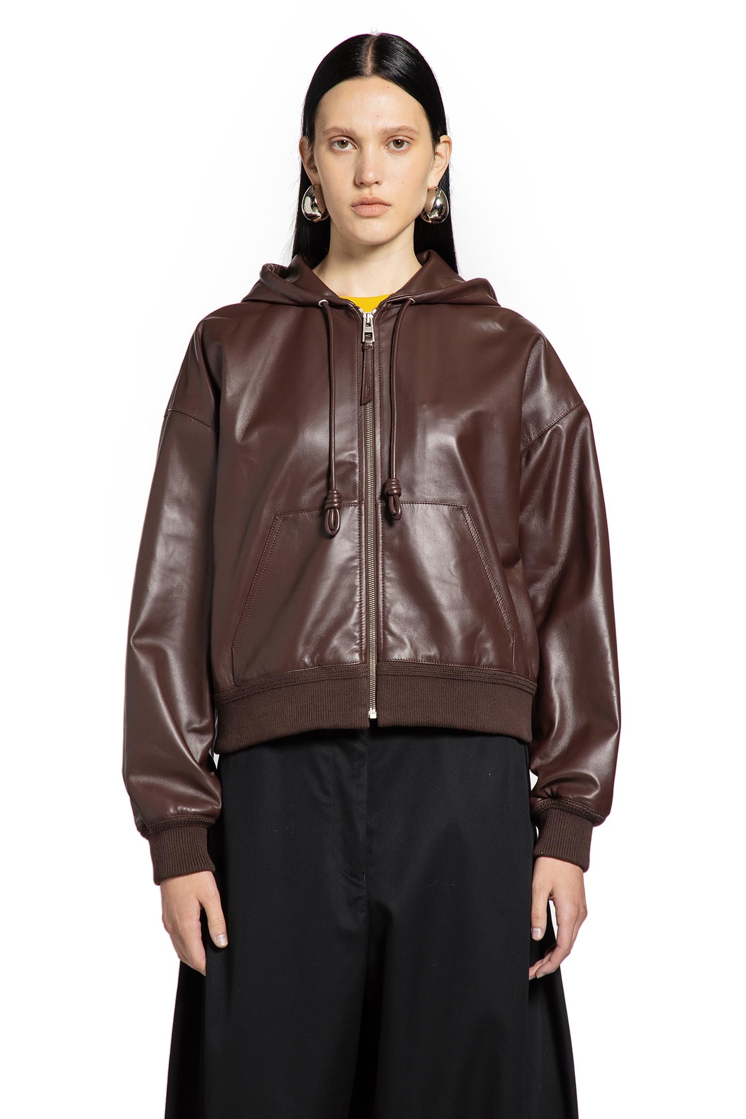 Flamenco Hoodie in Nappa Lambskin