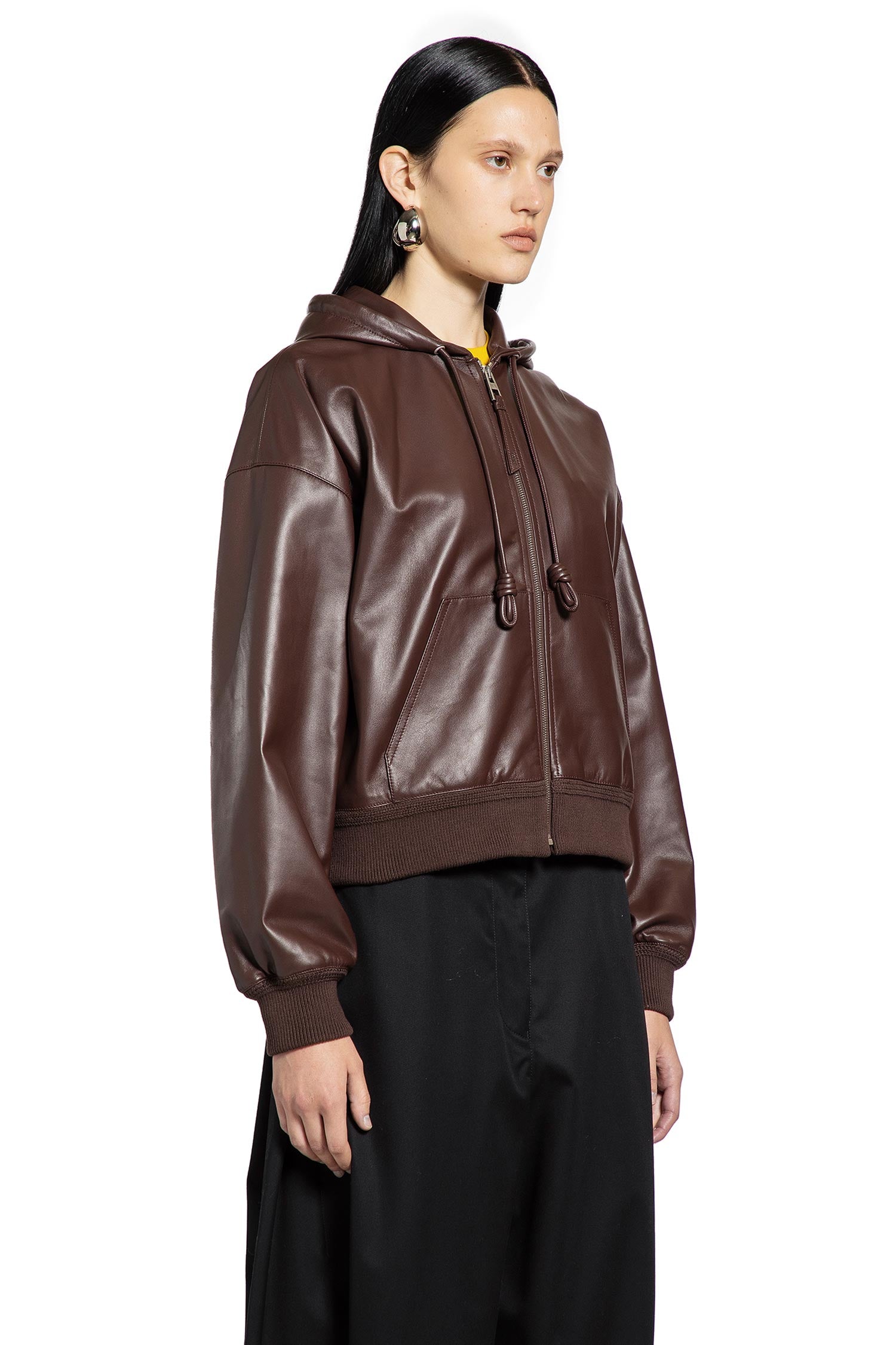 Flamenco Hoodie in Nappa Lambskin