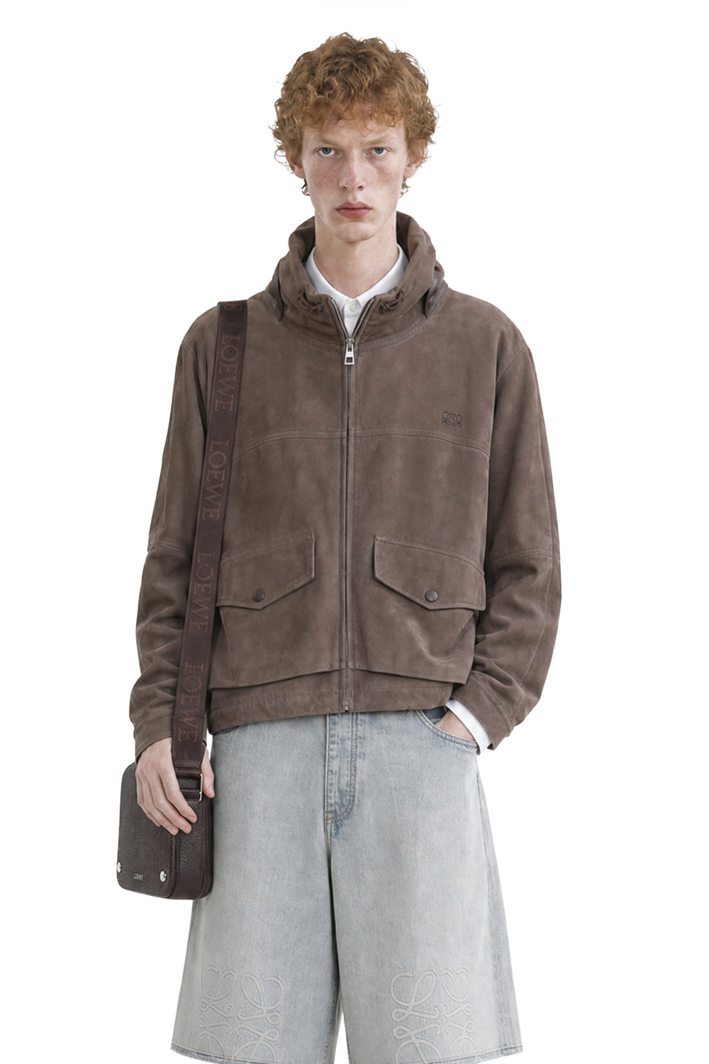 LOEWE Jacket in Suede Goatskin woman