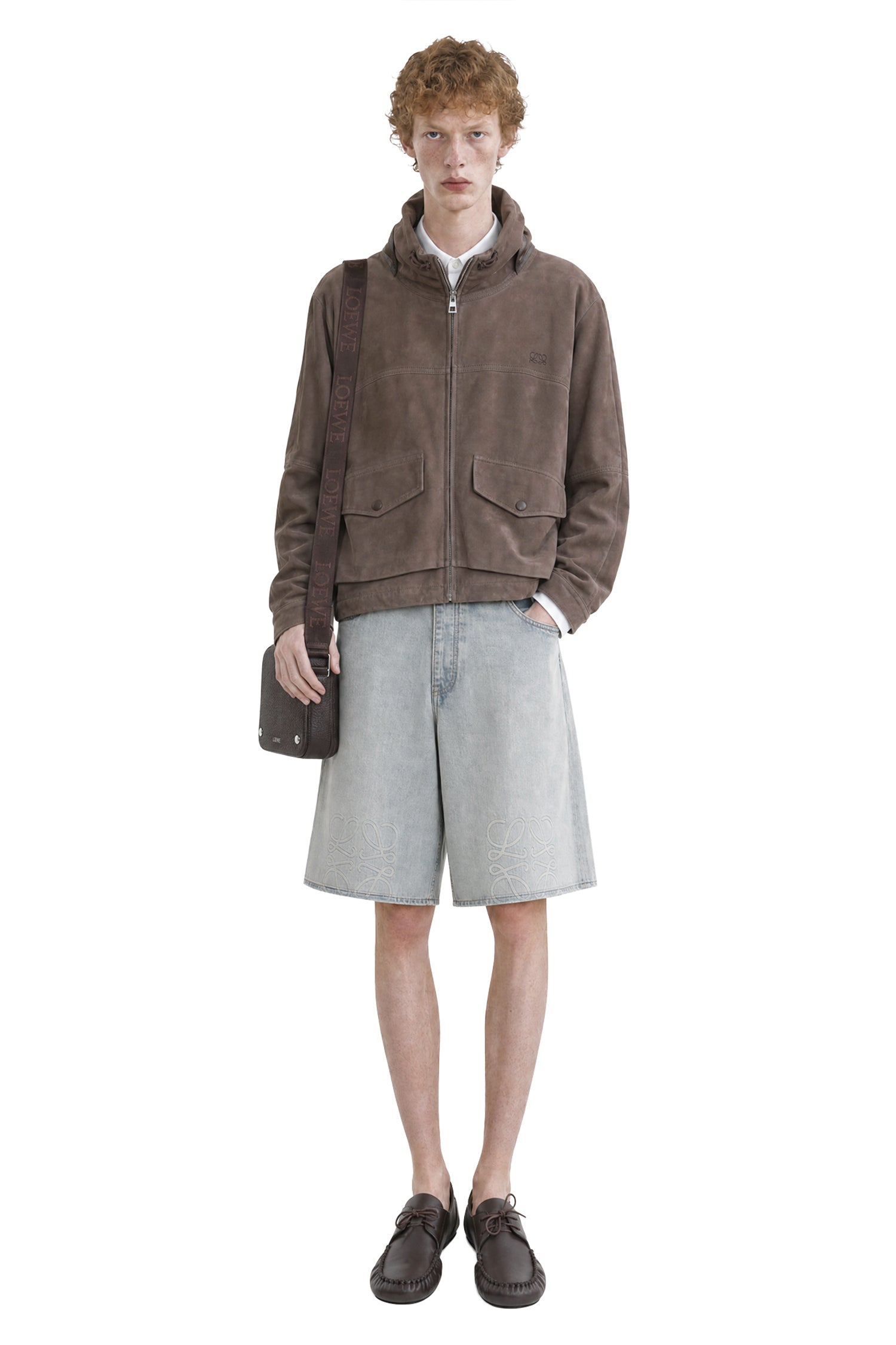 Jacket in Suede Goatskin