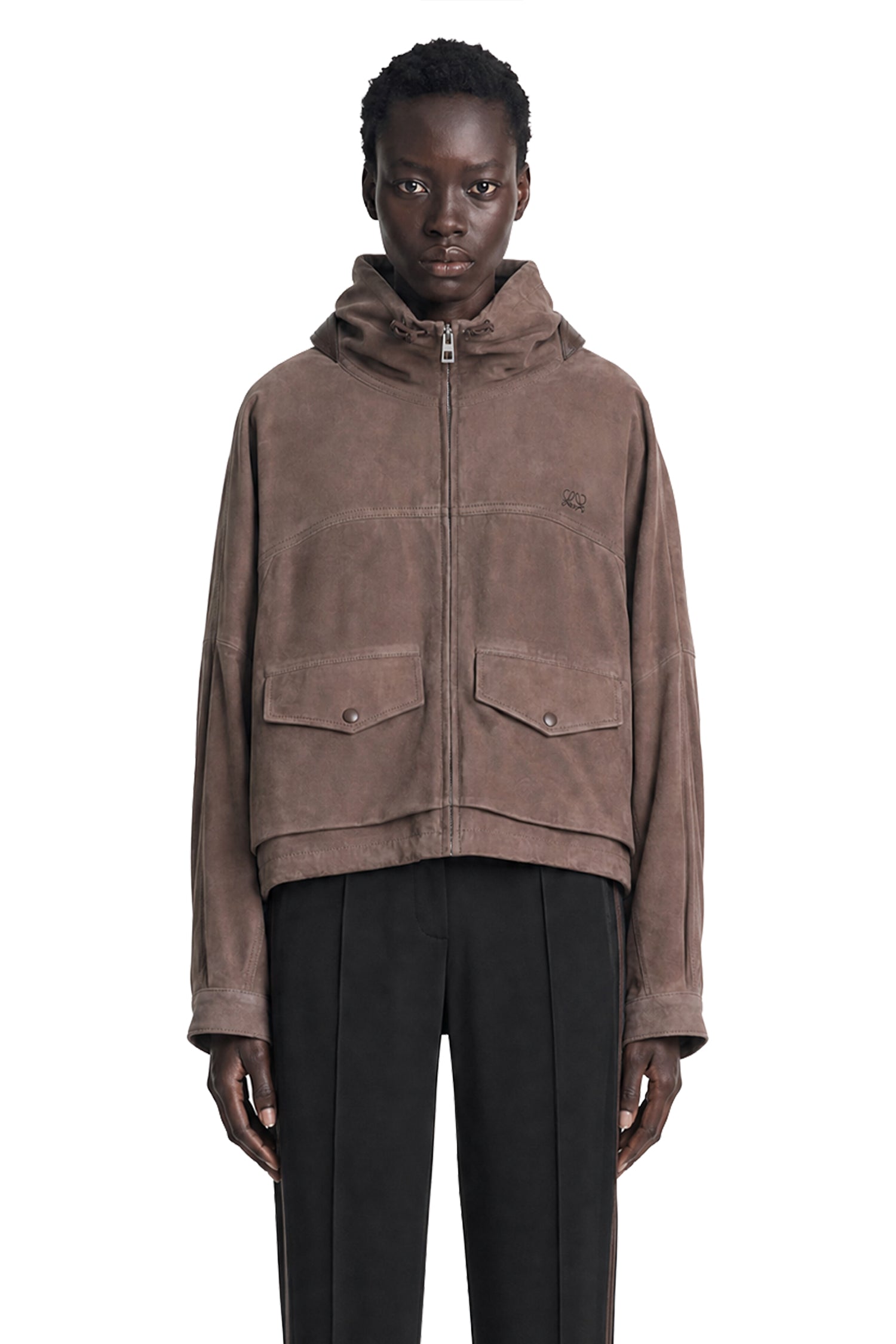 Jacket in Suede Goatskin