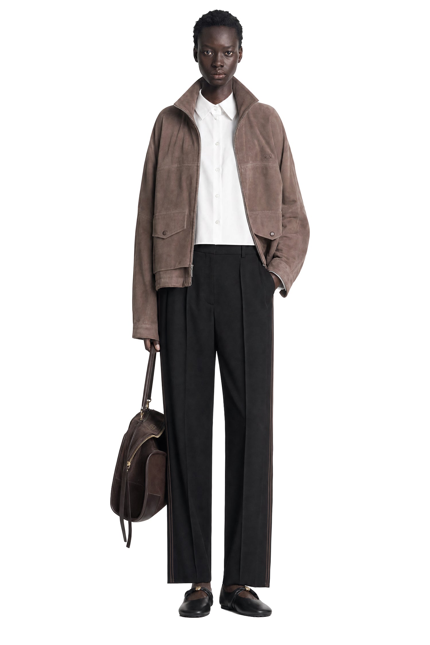 LOEWE Jacket in Suede Goatskin woman