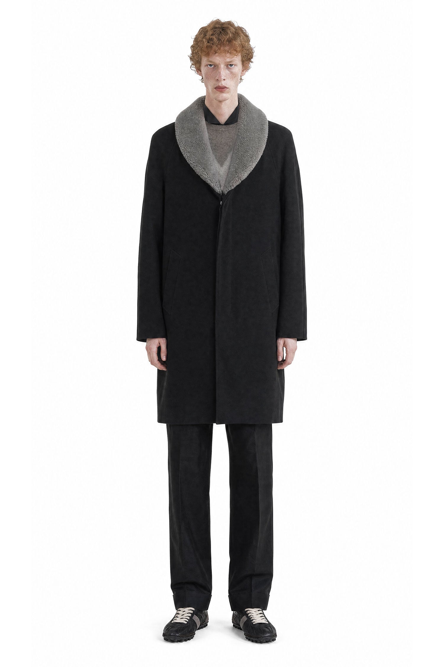 Shearling Collar Coat