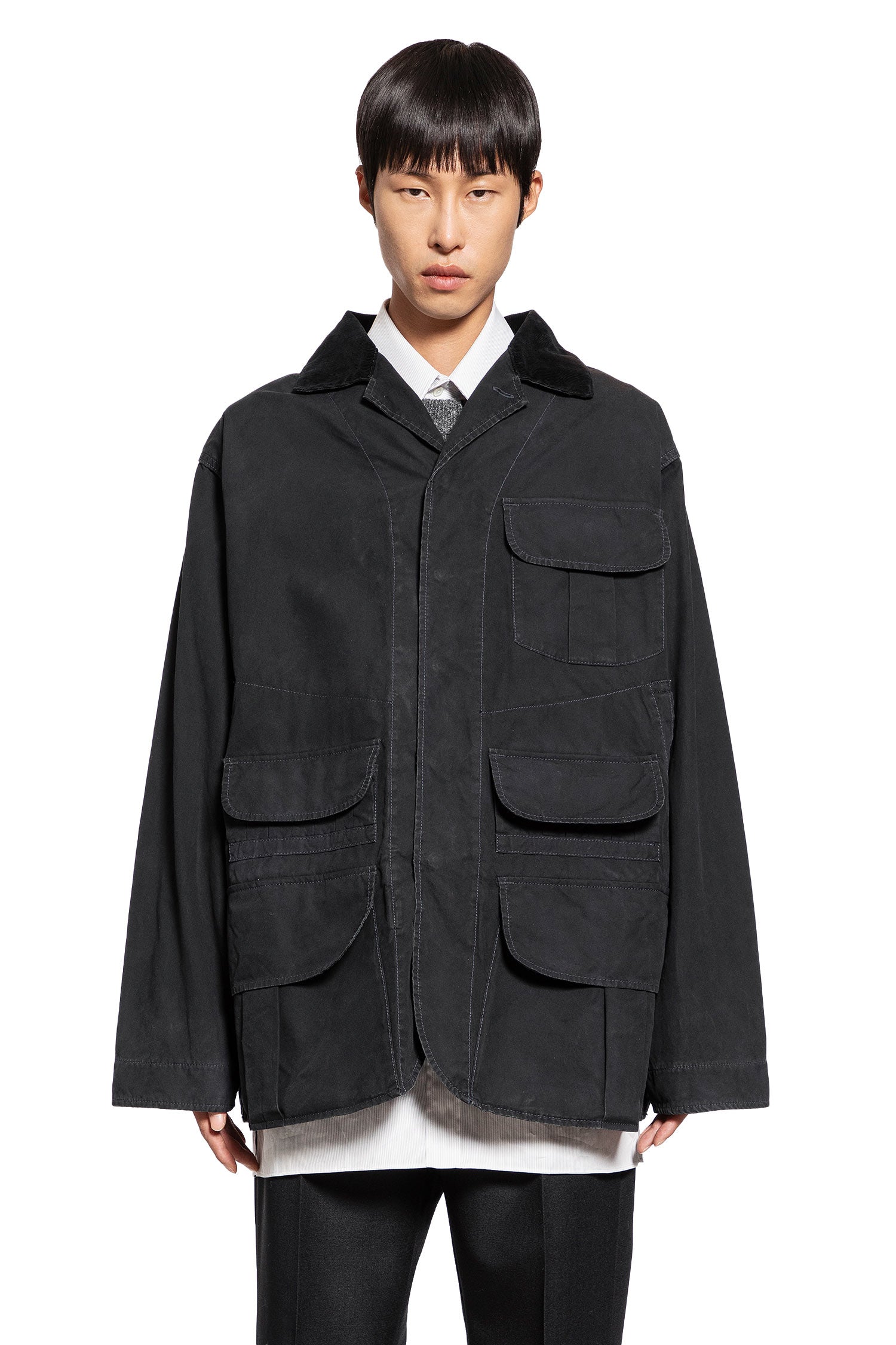 MAISON MARGIELA MAN BLACK JACKETS