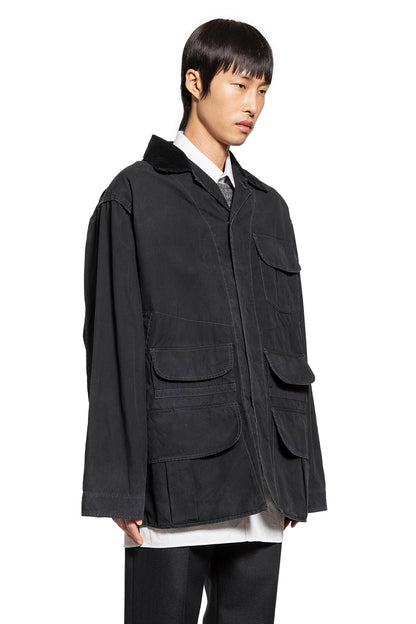 MAISON MARGIELA MAN BLACK JACKETS