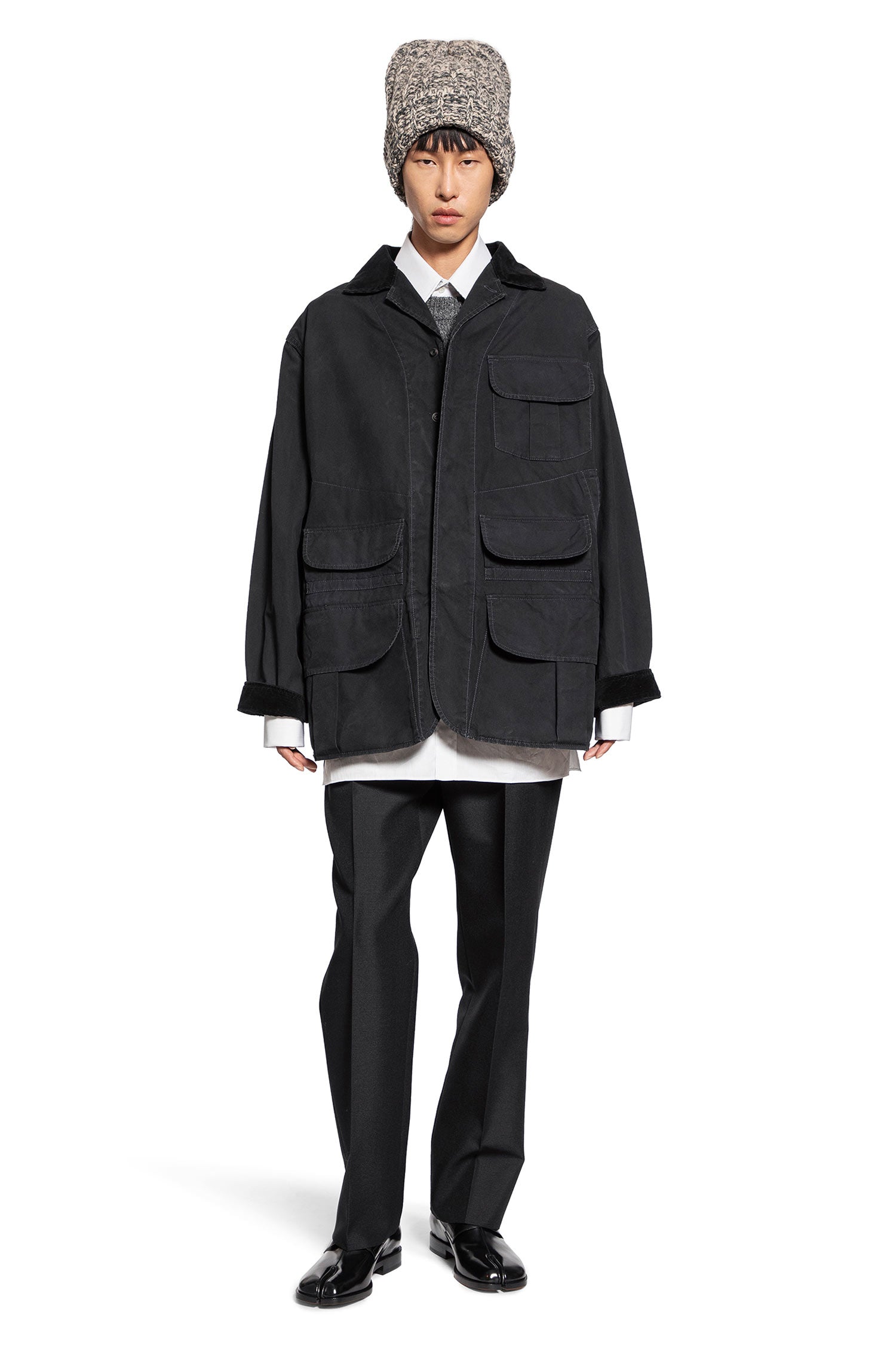 MAISON MARGIELA MAN BLACK JACKETS