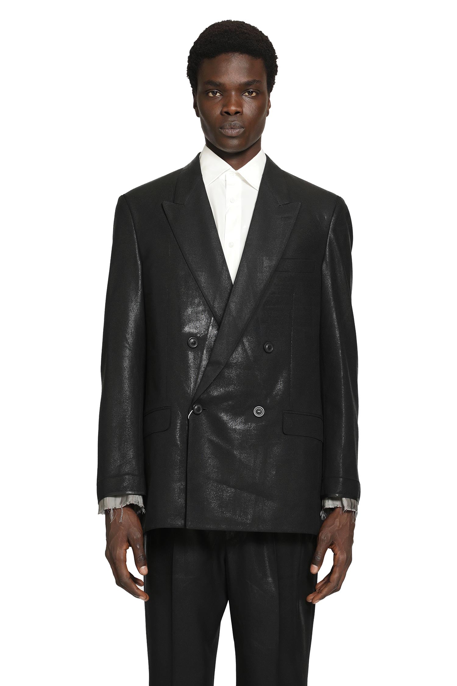 Foiled Wool Blazer