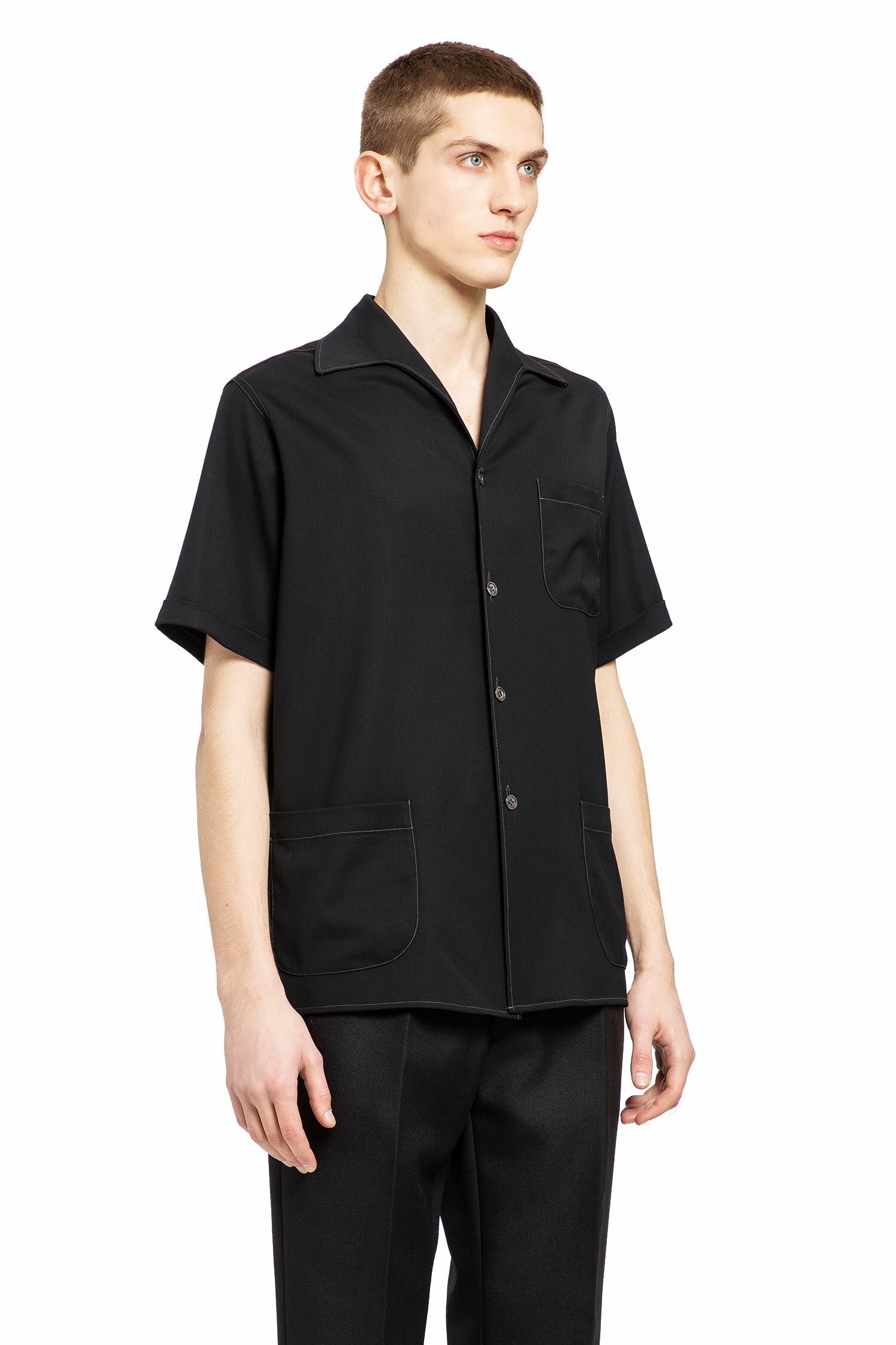 MAISON MARGIELA MAN BLACK SHIRTS