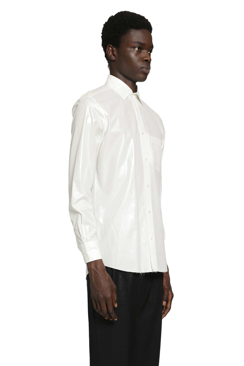 MAISON MARGIELA Foiled Cotton Poplin Shirt man