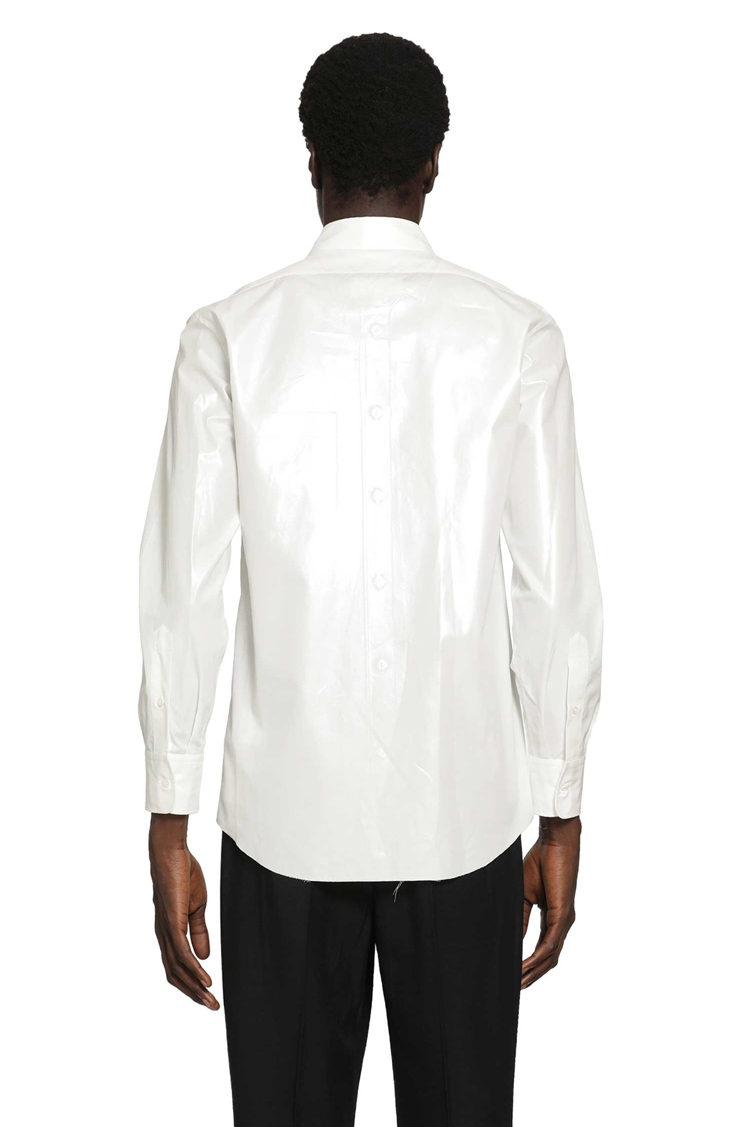 MAISON MARGIELA Foiled Cotton Poplin Shirt man