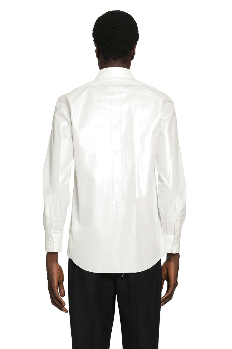 MAISON MARGIELA Foiled Cotton Poplin Shirt man