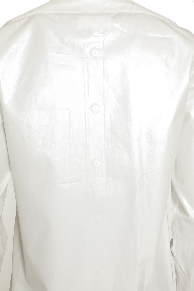 MAISON MARGIELA Foiled Cotton Poplin Shirt man