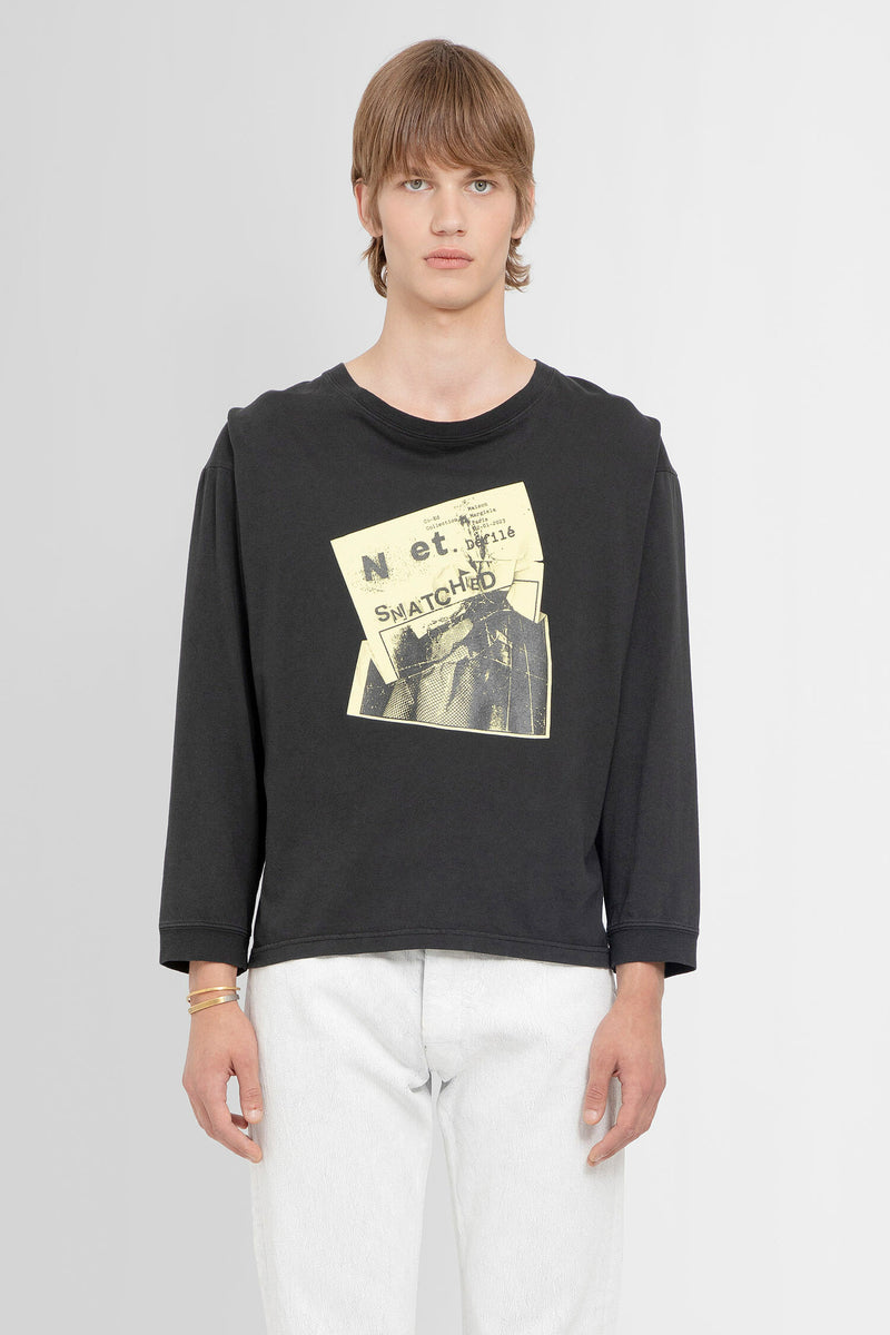 MAISON MARGIELA MAN BLACK T-SHIRTS