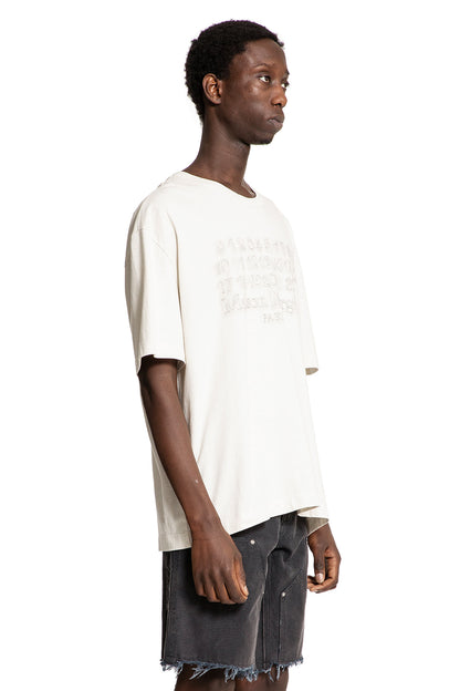 MAISON MARGIELA MAN WHITE T-SHIRTS & TANK TOPS