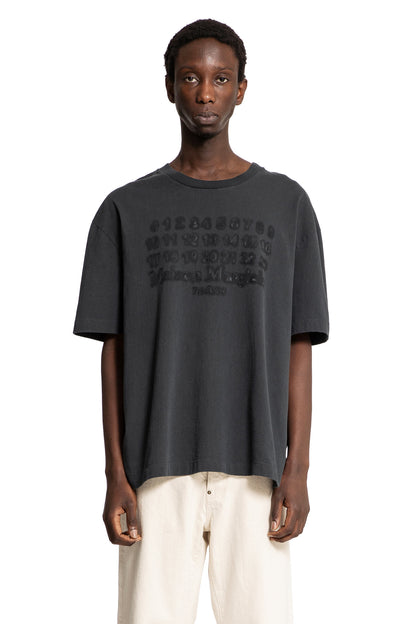 MAISON MARGIELA MAN BLACK T-SHIRTS & TANK TOPS