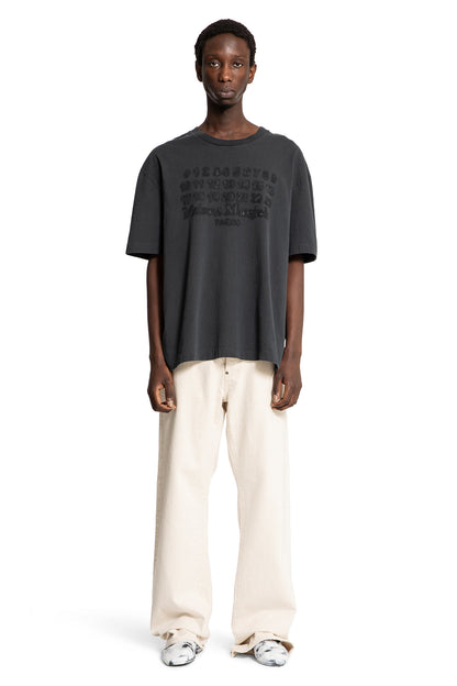 MAISON MARGIELA MAN BLACK T-SHIRTS & TANK TOPS