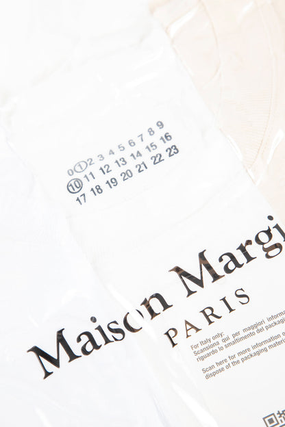 MAISON MARGIELA MAN OFF-WHITE T-SHIRTS & TANK TOPS