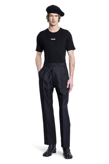 MAISON MARGIELA MAN BLACK T-SHIRTS & TANK TOPS