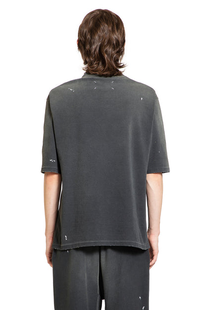 MAISON MARGIELA MAN BLACK T-SHIRTS & TANK TOPS