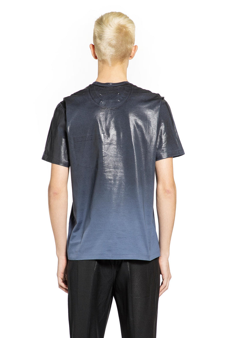 MAISON MARGIELA Foiled Cotton Jersey Pocket T-Shirt man