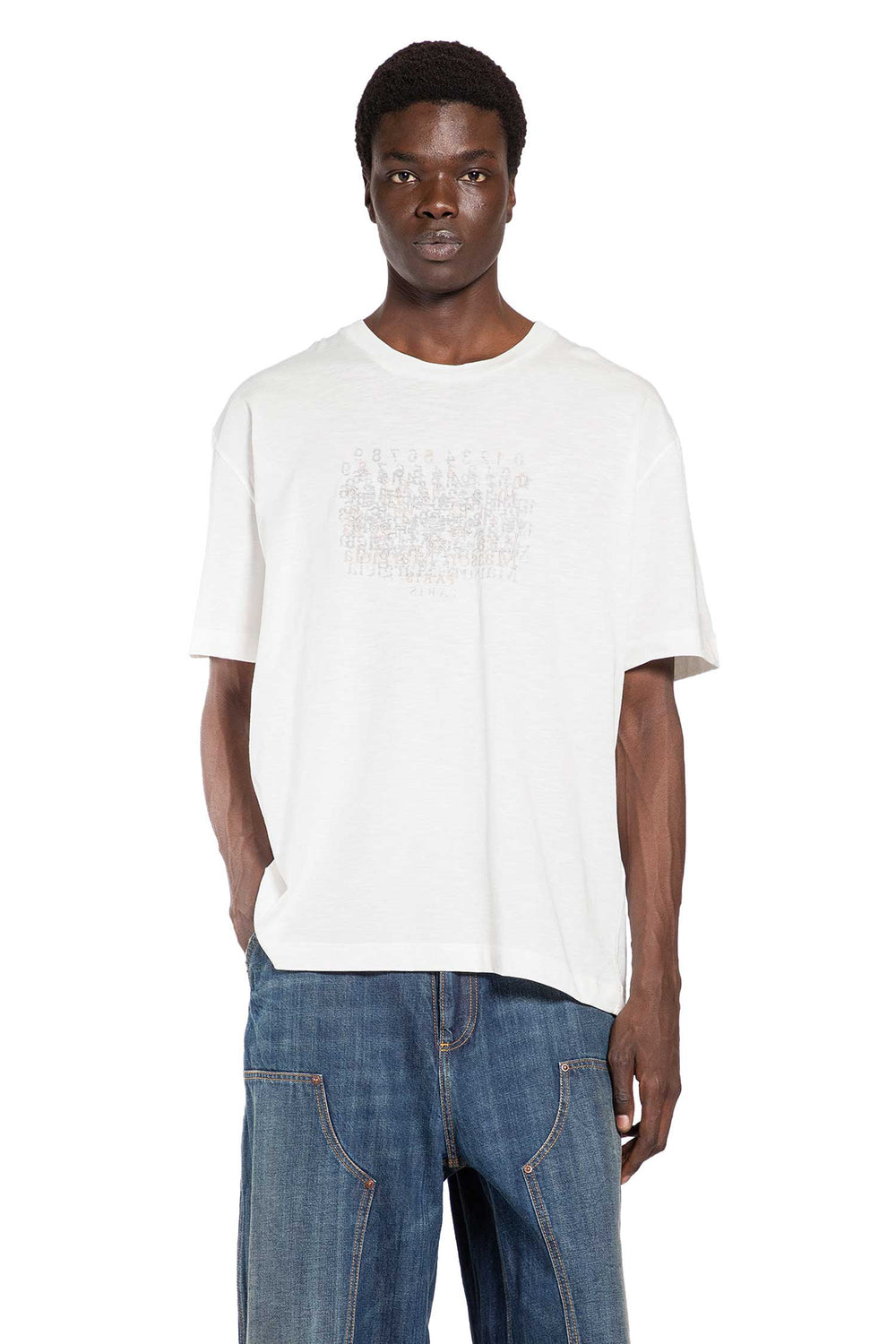 MAISON MARGIELA Numerical Cotton T-Shirt man